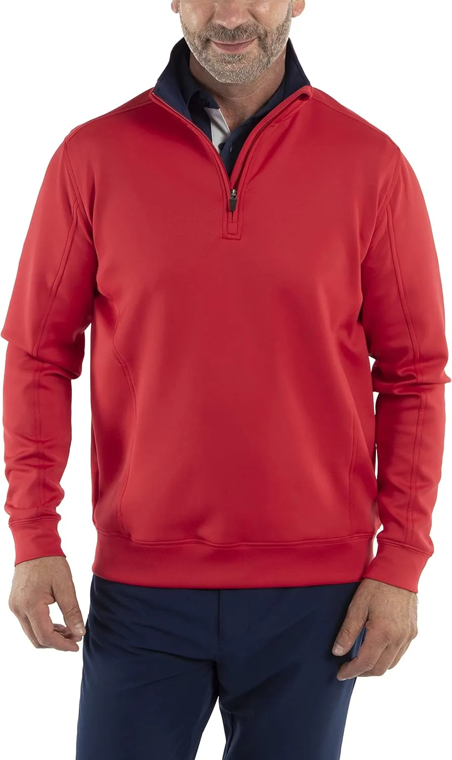 Bobby Jones Golf Apparel - Performance RTJ Quarter-Zip Golf Pullover for Men