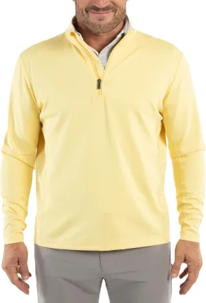 Bobby Jones Golf Apparel - Performance Viking Quarter-Zip Long-Sleeve Polyester/Spandex Pullover Sweater for Men