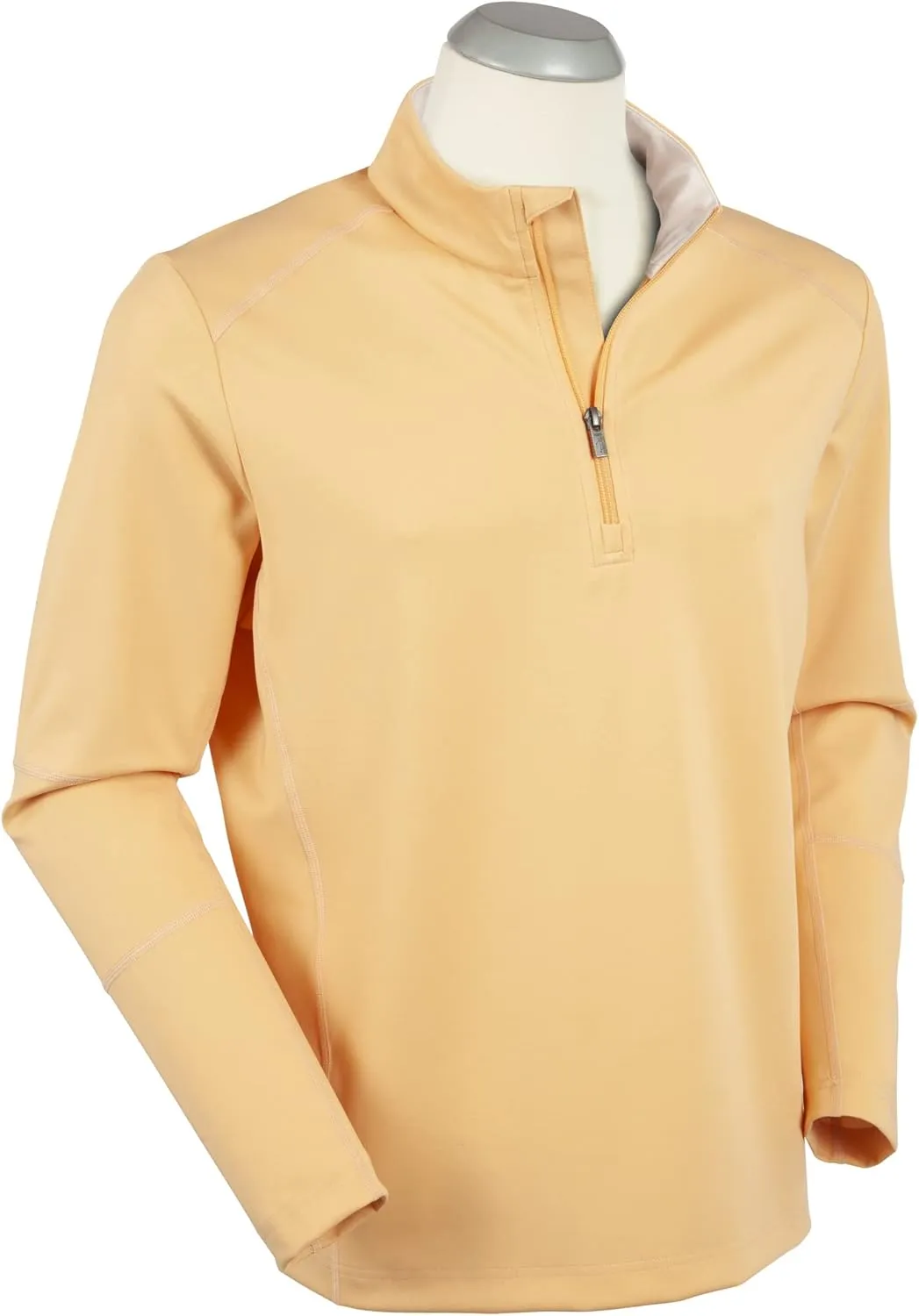 Bobby Jones Golf Apparel - Performance Viking Quarter-Zip Long-Sleeve Polyester/Spandex Pullover Sweater for Men
