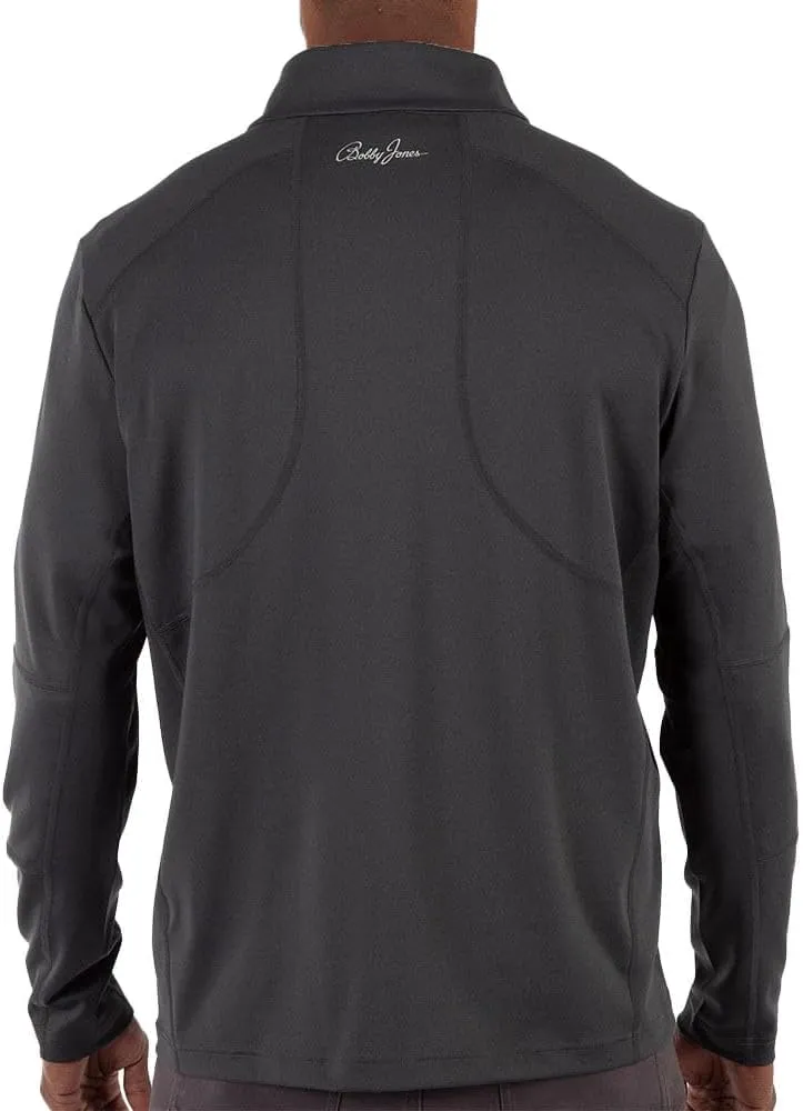 Bobby Jones Golf Apparel - Performance Viking Quarter-Zip Long-Sleeve Polyester/Spandex Pullover Sweater for Men