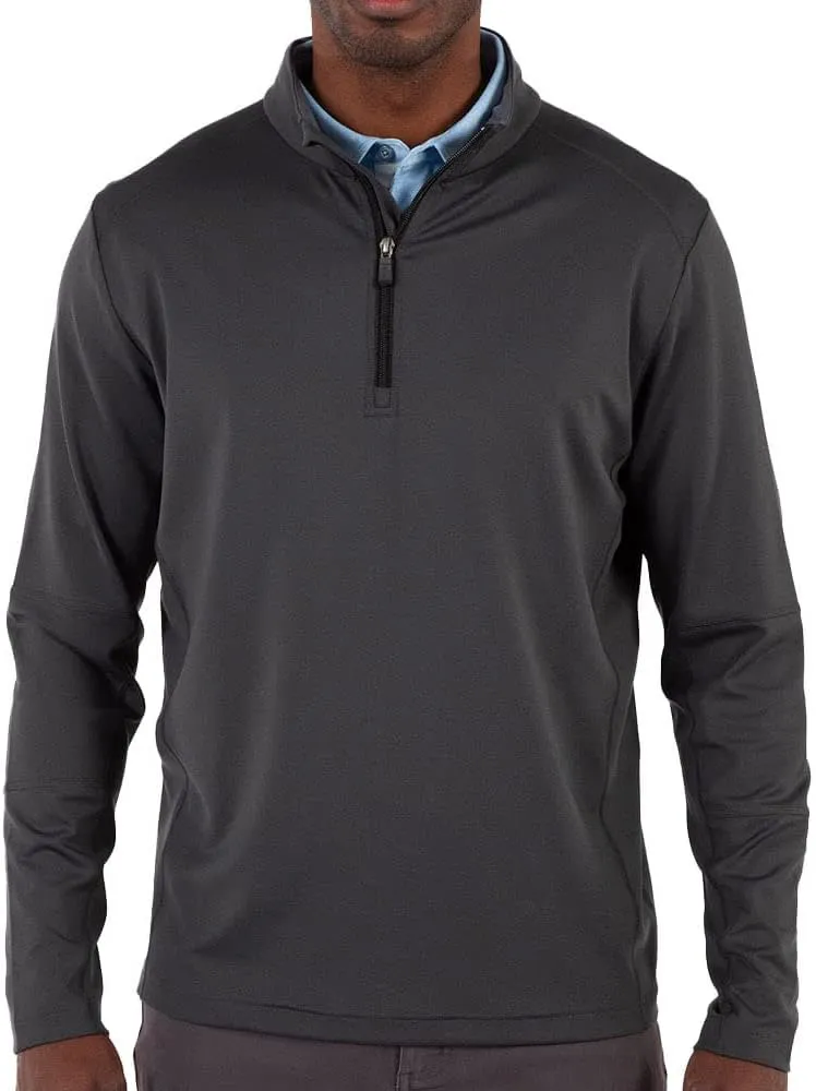 Bobby Jones Golf Apparel - Performance Viking Quarter-Zip Long-Sleeve Polyester/Spandex Pullover Sweater for Men