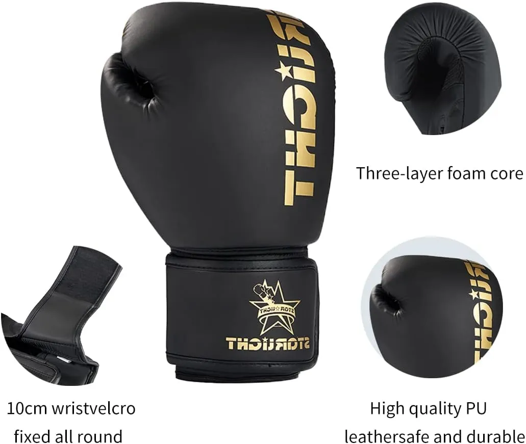 Boxing Gloves for Men Women, Sparring Training Punching MMA Kickboxing Boxing Gloves, Heavy Bag Workout Gloves for Boxing, Kickboxing, Muay Thai, MMA