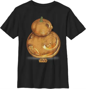 Boy's Star Wars The Force Awakens Halloween Pumpkin BB-8 T-Shirt
