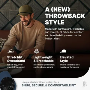 Branded Bills Bare Canvas 5 Panel Rope Hat, Adjustable Snapaback, Fitted Style | Lightweight, Durable Canvas, Water Repellent