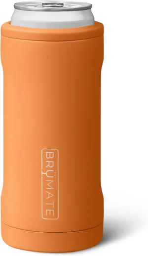 BrMate Hopsulator Slim 12oz Can Cooler | Insulated Stainless Steel Drink Holder for Hard Seltzer, Beer, Soda, Energy Drinks (Matte Clay)