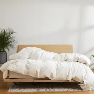 Brooklinen Ultra Warm Luxury Down Comforter, 100% Natural Canadian Duck Down Duvet Insert - 750 Fill Power, Baffle Box Construction, 100% Cotton Shell, Full/Queen Size Comforter