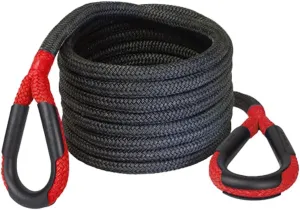 Bubba Rope Power Stretch Recovery Rope, 7/8” x 30 ft. – Heavy-Duty Vehicle Recovery Rope: 28,600 lbs. Breaking Strength - Red