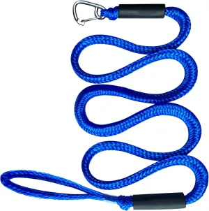 Bungee Cord Dock Line with Stainless Steel Clip Boat Rope Mooring String with Foam Float for Docking,Kayak,Watercraft,SeaDoo,Jet Ski,Pontoon,Canoe,Power Boat Accessory,7-10ft