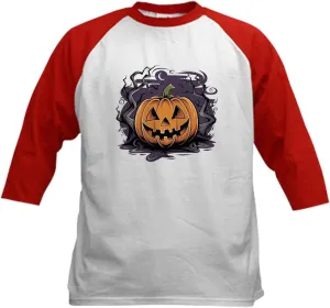 CafePress Jack O' Lantern Magic Kids Baseball T Shirt Kids Cotton Baseball Jersey, 3/4 Raglan Sleeve Shirt