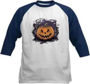 CafePress Jack O' Lantern Magic Kids Baseball T Shirt Kids Cotton Baseball Jersey, 3/4 Raglan Sleeve Shirt