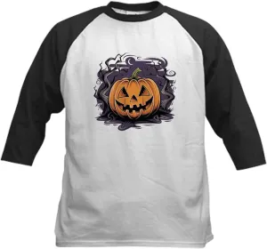CafePress Jack O' Lantern Magic Kids Baseball T Shirt Kids Cotton Baseball Jersey, 3/4 Raglan Sleeve Shirt