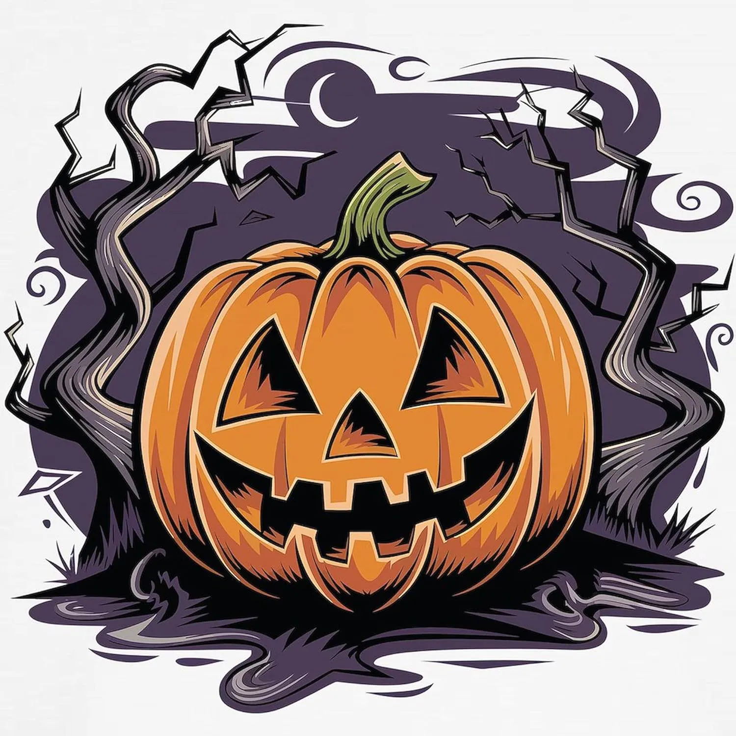 CafePress Jack O' Lantern Magic Kids Baseball T Shirt Kids Cotton Baseball Jersey, 3/4 Raglan Sleeve Shirt