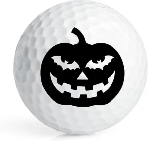 CafePress Jack O Lantern Pumpkin with Bats Novelty Golf Balls (Pk of 6)