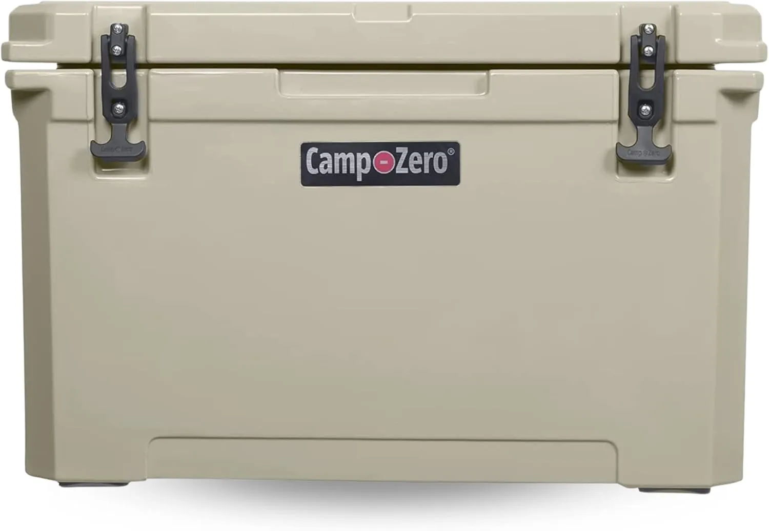 CAMP-ZERO 60L Cooler/Ice Chest with 4 Molded-in Cup Holders and No-Lose Drain Plug