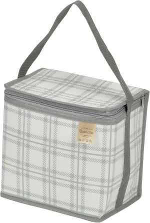 Captain Stag UT-521/UT-522/UT-523/UT-524 Cooler Bag, Foldable and Storeable [Capacity 4L/8L/10L] Gray/Checkered Blanche