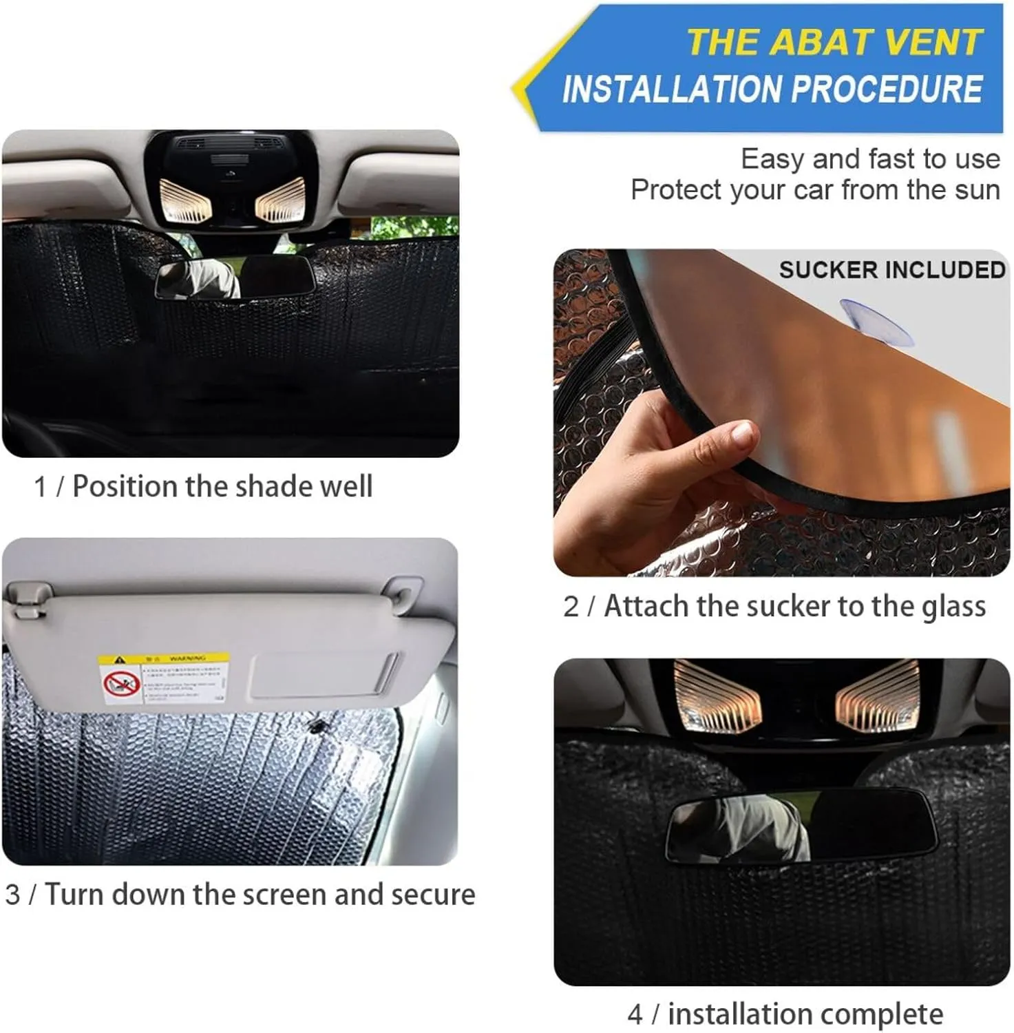 Car Front Windshield Sun Shade Foldable Cyberdog Night Patrol Sun Visor Blocks UV Rays for Sedans SUV Trucks Lowers Cabin Temperature, Cool Down The Vehicle 57 x 31.5 Inch