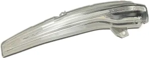 Car Turn Signal Light for Benz for W205 W213 W222 Gray LED Rearview Mirror Turn Signal Indicator Light A0999060801 A0999060701(Left)