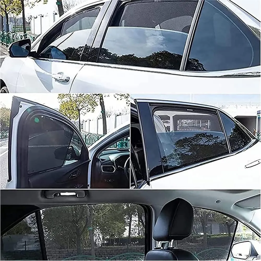 Car Window Shades for Mazda BIANTE, Foldable Magnetic Side Window Shade Stretchable Breathable Sunshade Screens Car Accessories,6pcs