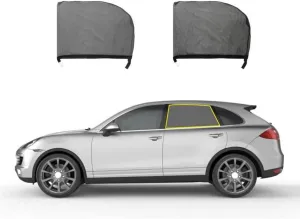 Car Window Shades for Mitsubishi Outlander III 2013-2024, Sun Shade Breathable Mesh Blackout Blocker Screen Blocks Uv Sunshade Mosquito Net Interior Accessories,B/Rear-Window