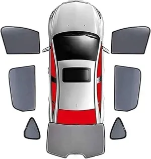 Car Window Shades for Opel Astron, Foldable Magnetic Side Window Shade Stretchable Breathable Sunshade Screens Car Accessories,7pcs