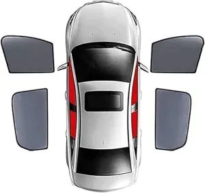 Car Window Shades for Suzuki Vitra 2014-2019, Foldable Magnetic Side Window Shade Stretchable Breathable Sunshade Screens Car Accessories,4pcs