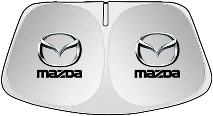 Car Windshield Sun Shade for Mazda Biante 2008-2018, Foldable Sunshade Windshield Sun Visor for Sun Heat and UV Protection Visor Accessories