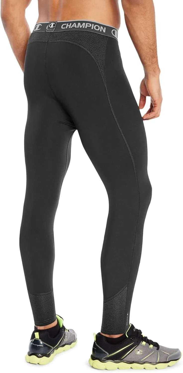 Champion Compression Tights, Moisture-Wicking, Men’s Athletic Shorts, 9" Inseam