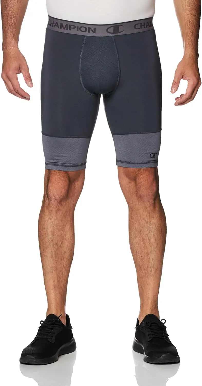 Champion Men's Compression Shorts, Total Support Pouch, Mvp, Moisture-wicking, 6" & 9"