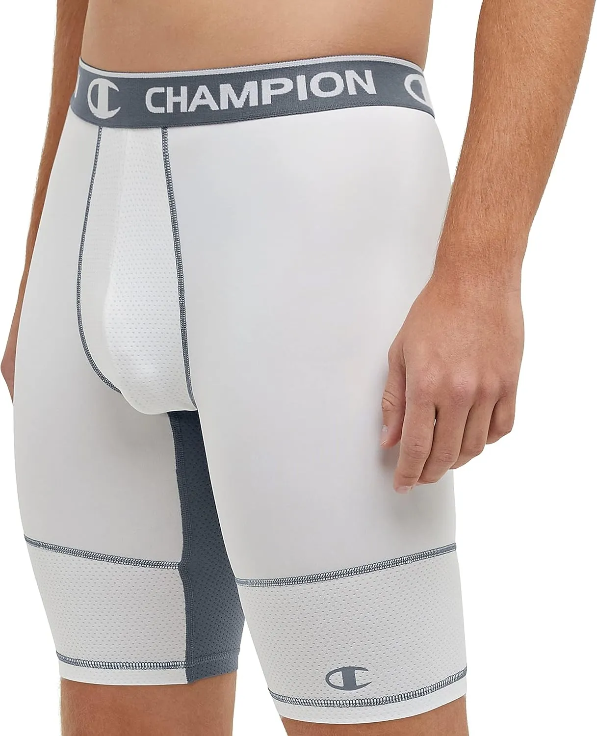 Champion Men's Compression Shorts, Total Support Pouch, Mvp, Moisture-wicking, 6" & 9"