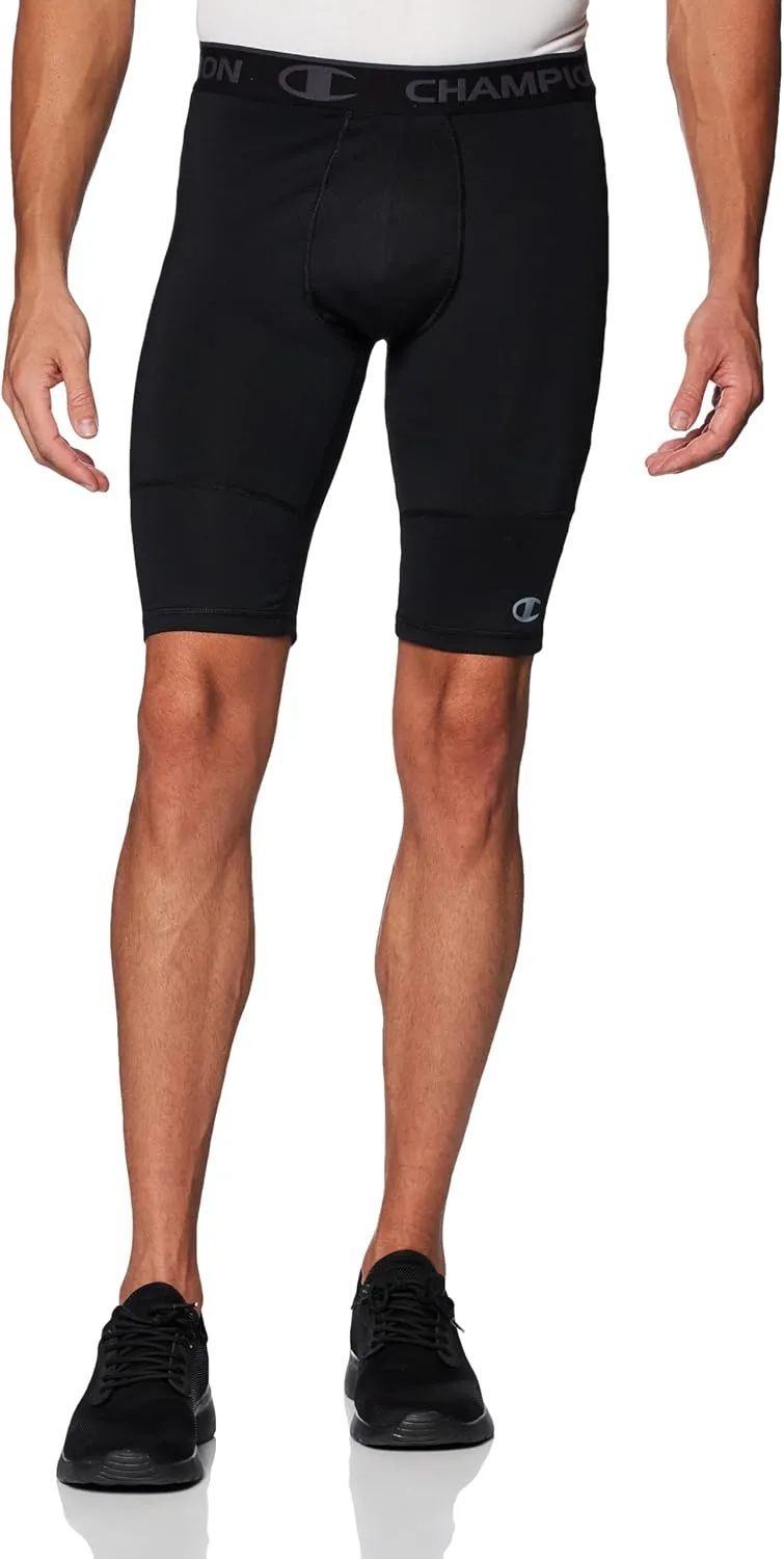 Champion Men's Compression Shorts, Total Support Pouch, Mvp, Moisture-wicking, 6" & 9"