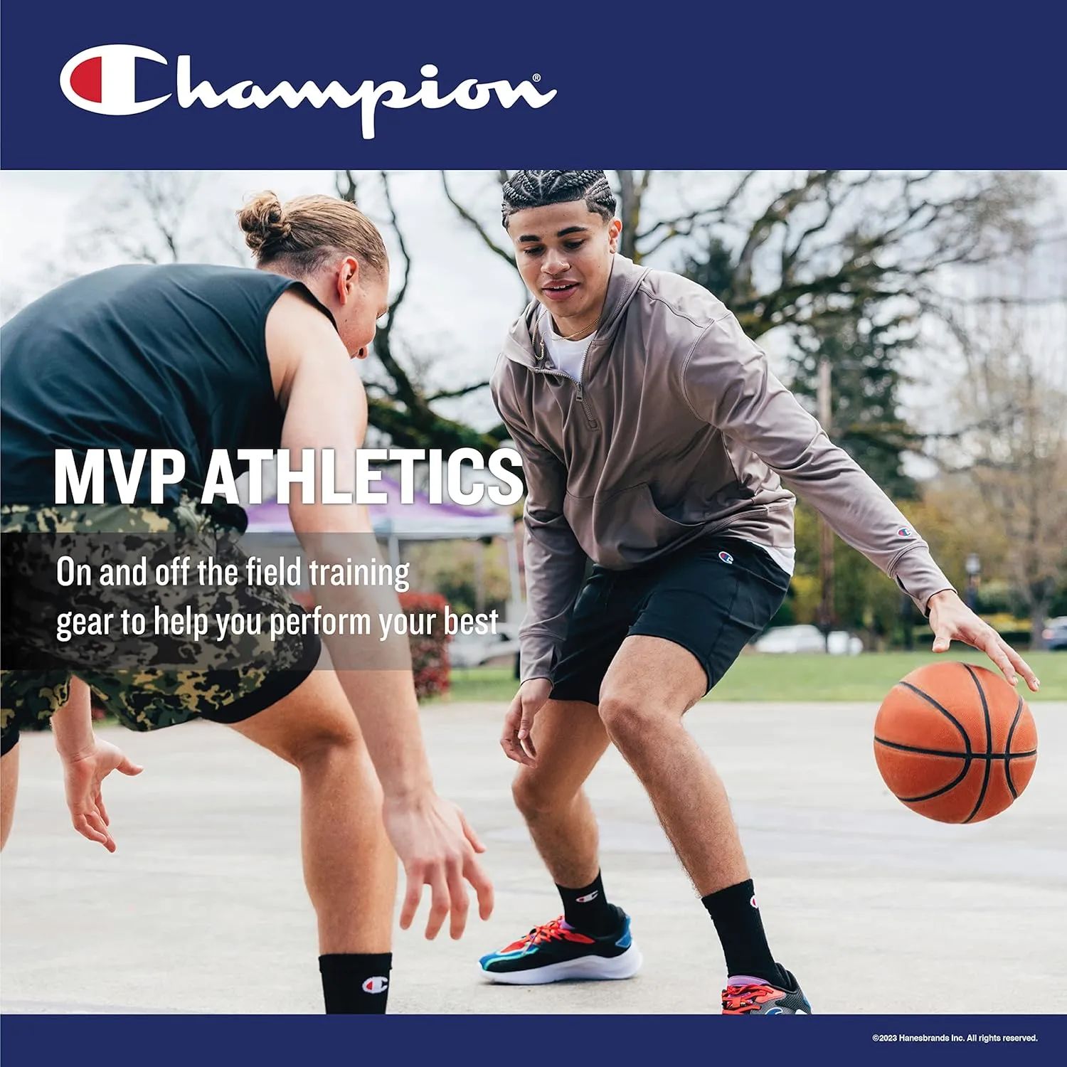 Champion Men's Compression Shorts, Total Support Pouch, Mvp, Moisture-wicking, 6" & 9"