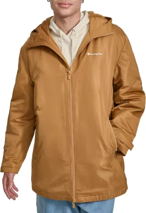 Champion Men's Sherpa Lined Mid-Length Sideline Jacket with Hood