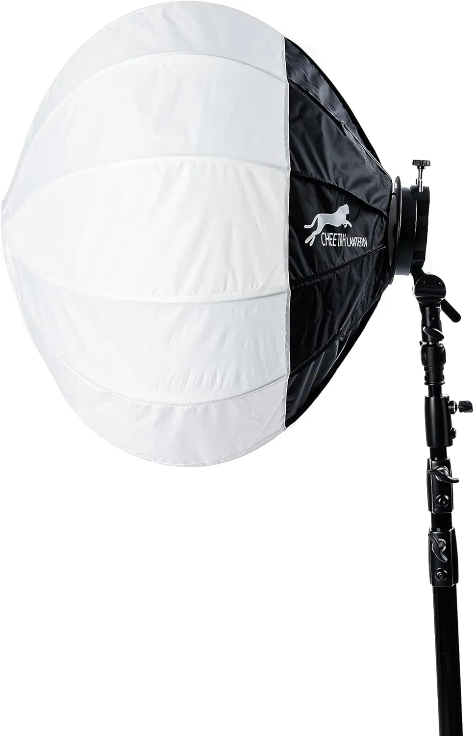 Cheetah Stand Lantern Softbox (Paul C. Buff) w/Clip & Hook Style Softbox - Compatible with Bowens, Profoto, Alienbees, Glow, Elinchrom, Flashpoint Strobes