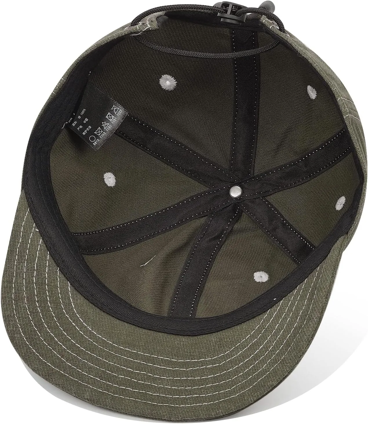 Clakllie Stylish Short Bill Hat Denim Baseball Cap Soft Flat Brim Snapback Hats Trucker Hat Casual Dad Hats Hip Hop Cadet Cap
