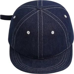 Clakllie Stylish Short Bill Hat Denim Baseball Cap Soft Flat Brim Snapback Hats Trucker Hat Casual Dad Hats Hip Hop Cadet Cap