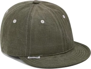 Clakllie Stylish Short Bill Hat Denim Baseball Cap Soft Flat Brim Snapback Hats Trucker Hat Casual Dad Hats Hip Hop Cadet Cap