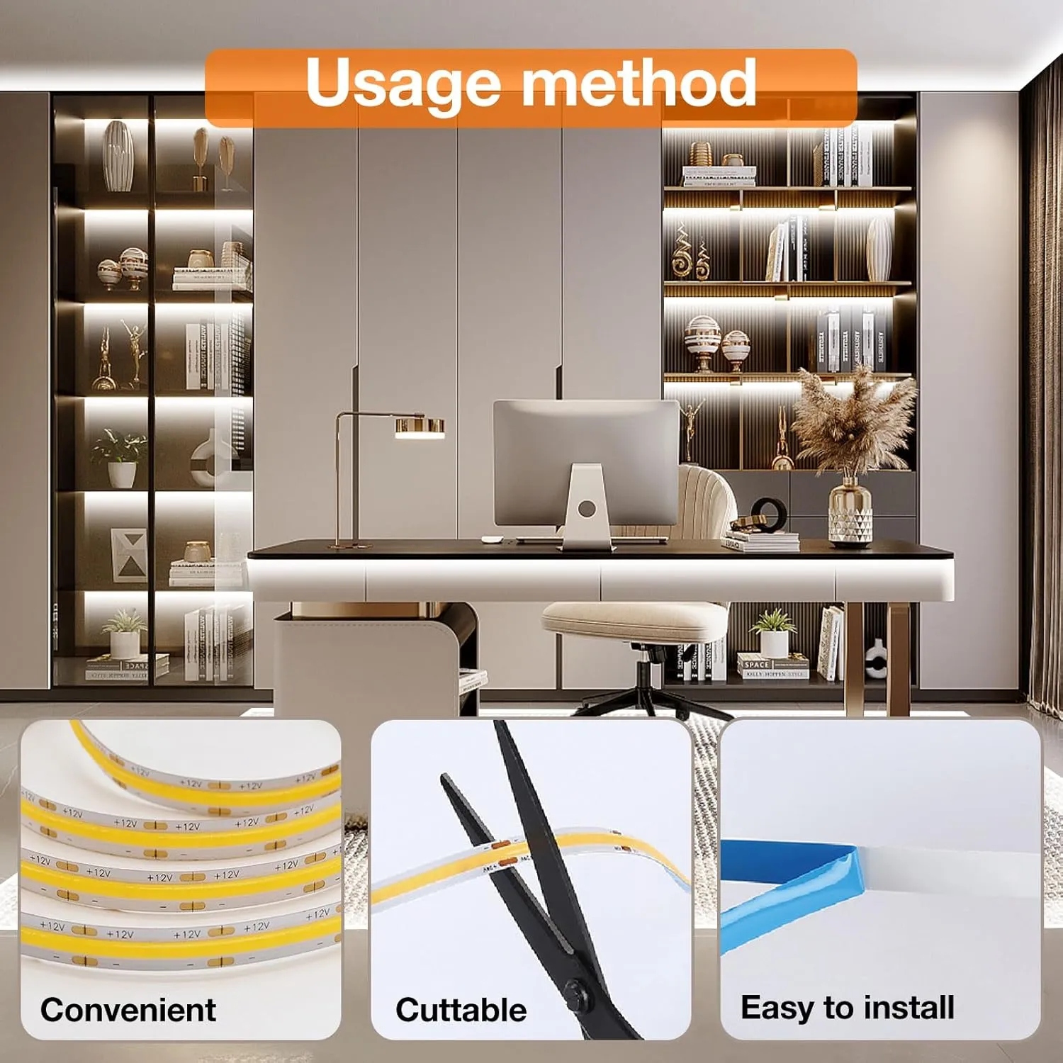 COB LED Strip Lights Natural White 9
