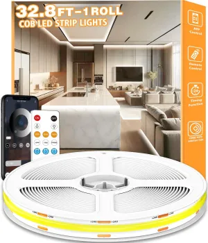 COB LED Strip Lights Natural White 9