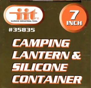 Collapsible Lantern Light and Silicone Storage Container for Camping, Hunting & Fishing