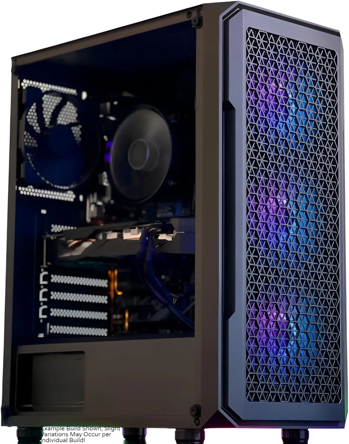 Computer Desktop Gaming PC Geforce RTX 4060 AMD Ryzen 7 4.6Ghz Max   32GB RAM DDR4 3200 MHZ   1TB Solid State Drive SSD NVME M2 Plug and Play Windows 11 Pro Gaming Tower Custom Computer System, Black