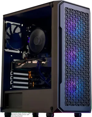 Computer Desktop Gaming PC Geforce RTX 4060 AMD Ryzen 7 4.6Ghz Max   32GB RAM DDR4 3200 MHZ   1TB Solid State Drive SSD NVME M2 Plug and Play Windows 11 Pro Gaming Tower Custom Computer System, Black