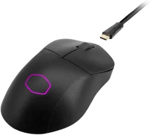 Cooler Master MM731 Wireless Gaming Mouse Black, Adjustable 19,000 DPI, Palm|Claw Grip, 2.4GHz|Bluetooth, PixArt Optical Sensor, Ultraweave Cable, PTFE Feet, RGB Lighting (MM-731-KKOH1)