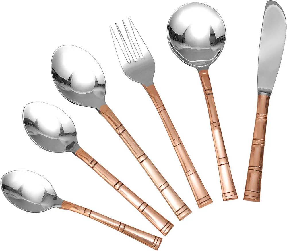 Copper Stainless Steel Two Tone Dinner Knife (Price is for 1 Dozen)
