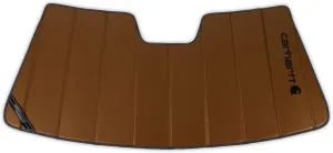 Covercraft Carhartt UVS100 Custom Sunscreen | Fits 2009-2024 Dodge Ram 1500 (2019-2024 Classic Only) | Carhartt Brown
