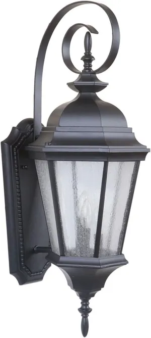 Craftmade Z2924-OBG Chadwick Outdoor Wall Lanterns Sconce, 3-Light 180 Watts (13"W x 33"H), Oiled Bronze Gilded