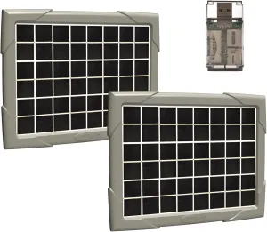 Cuddeback Solar Power Bank - High-Capacity Portable Charger with Solar Charging - Fast Charging for Outdoor Enthusiasts Bundle with High-Speed Card Reader (2-Pack)