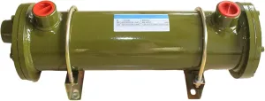 Customized Shell and Tube Oil Cooler Copper Tube Water Cooled Heat Exchanger OR 250 with 3/4" Ports for Industrial Hydraulic Injection Mould Machine (OR-250)