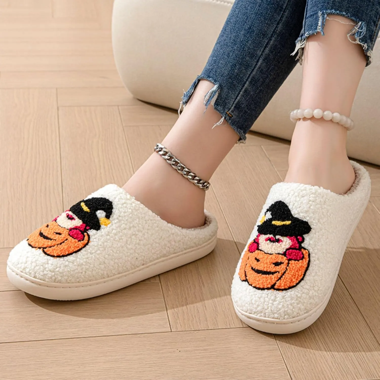 Cute Cat Slippers Strawberry Cherry Mushroom Slippers Evil Eye Blue Eye Slippers Smile Face Women's Men's Household Shoes Memory Foam Fluffy Couple Slippers Cloud Slip On Slippers