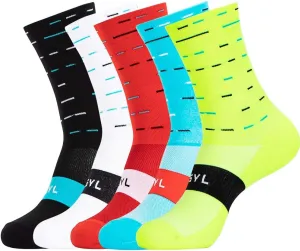 Cycling Socks, Men Women Athletic Crew Cycling Socks, Ankle Compression Sock MTB Road Bike Triathlon Climbing Running