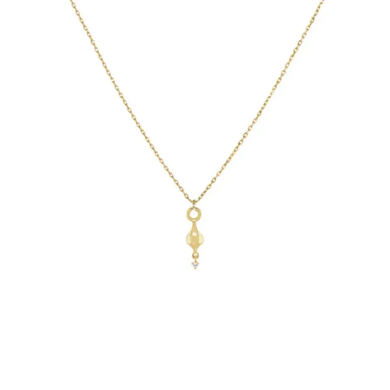 Dala Lantern Droplet .2 Pendant Necklace